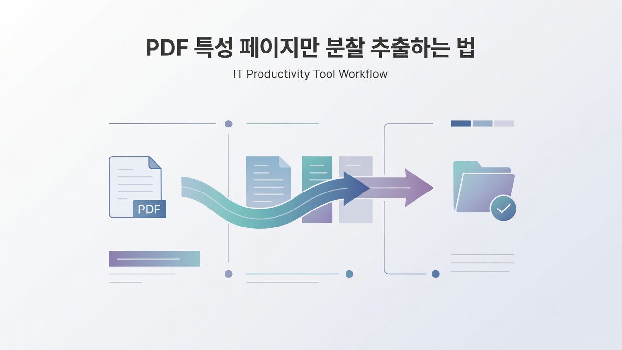 PDF 특정 페이지만 분할 추출하는 법 PDF 특정 페이지만 분할 추출하는 법