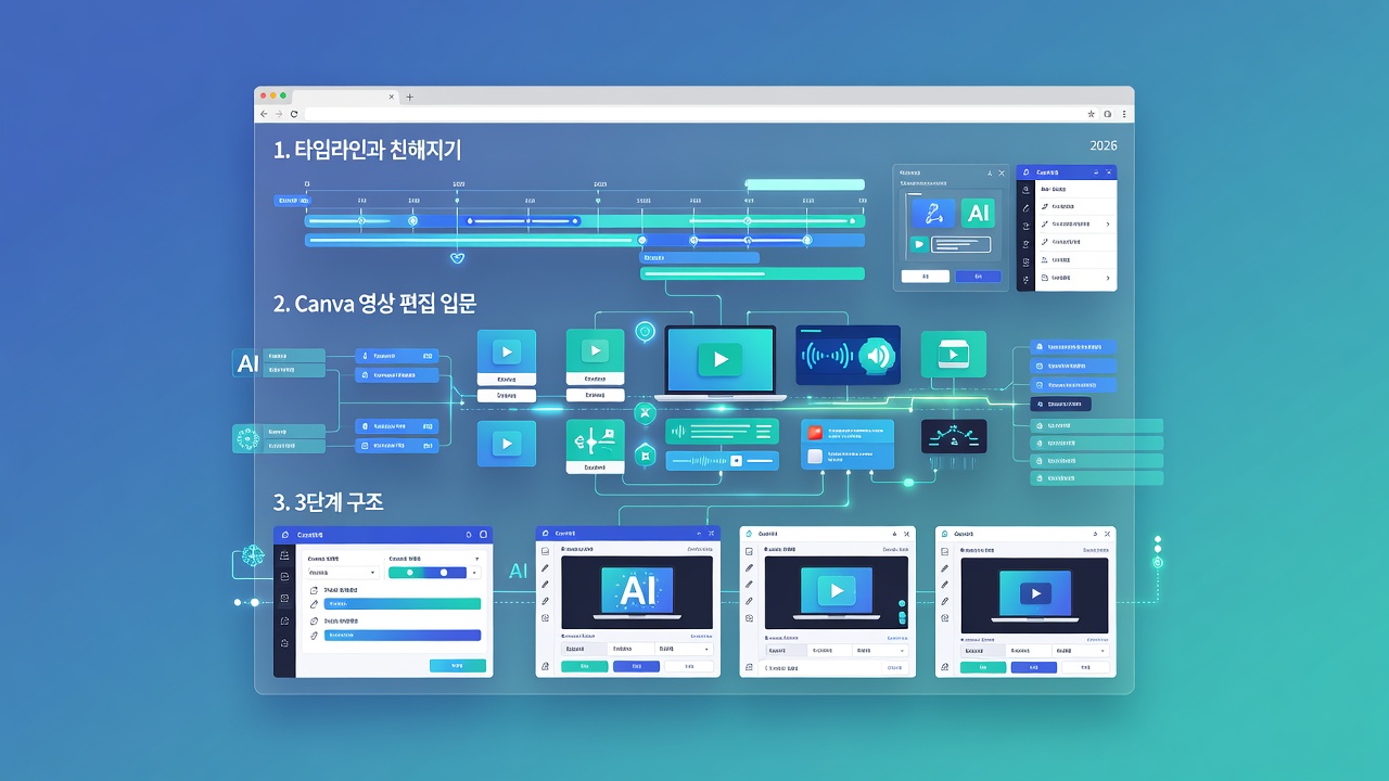 2 타임라인과 친해지기 Canva 영상 편집 입문 3단계 구조