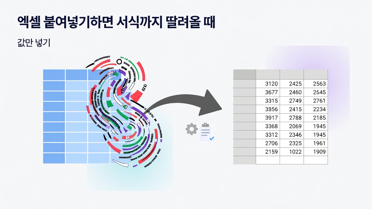 2 값만 붙여넣기 하는 방법 3가지