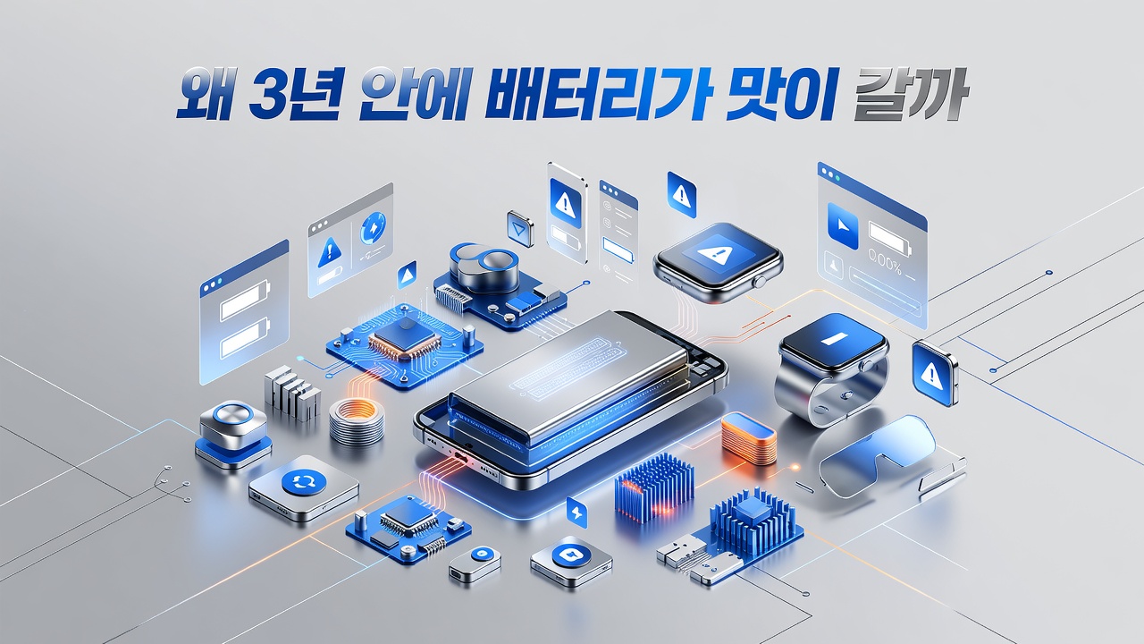 왜 3년 안에 배터리가 맛이 갈까