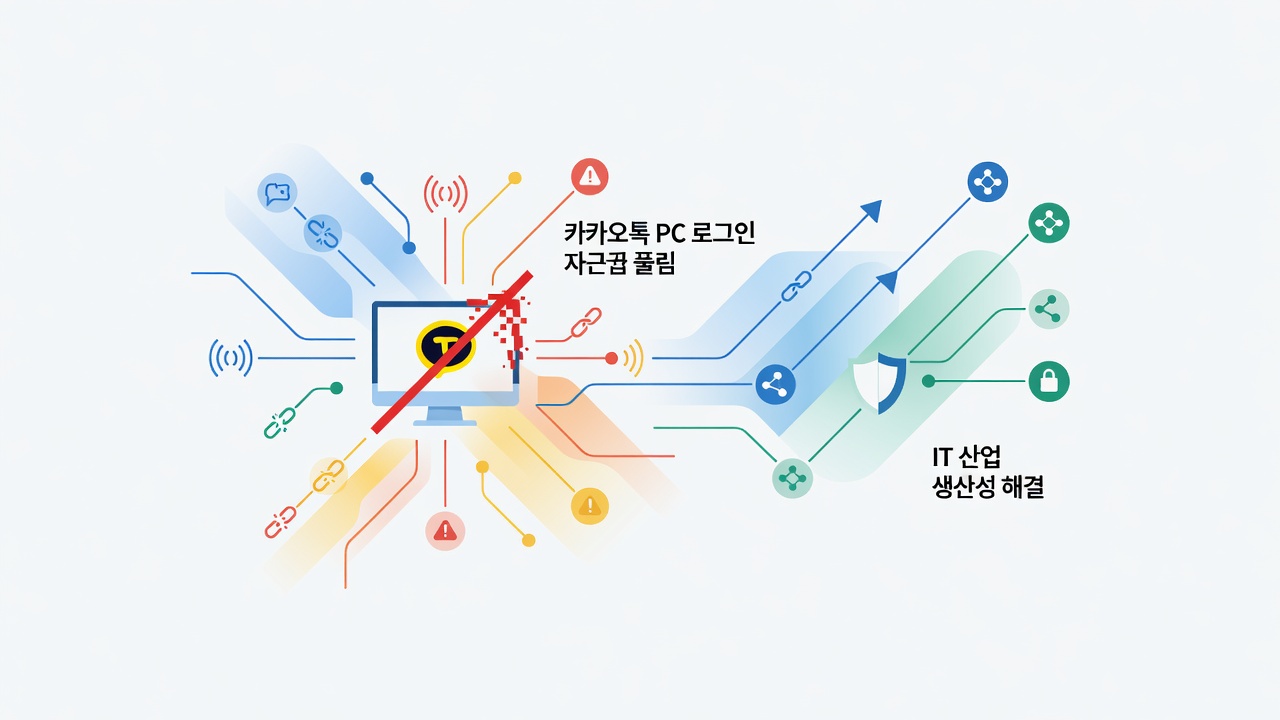 카톡 PC 로그인이 자꾸 풀릴 때 카톡 PC 로그인이 자꾸 풀릴 때